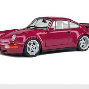 Solido Porsche 911 (964) Turbo Ruby Star Red Diecast 1/18 NIB